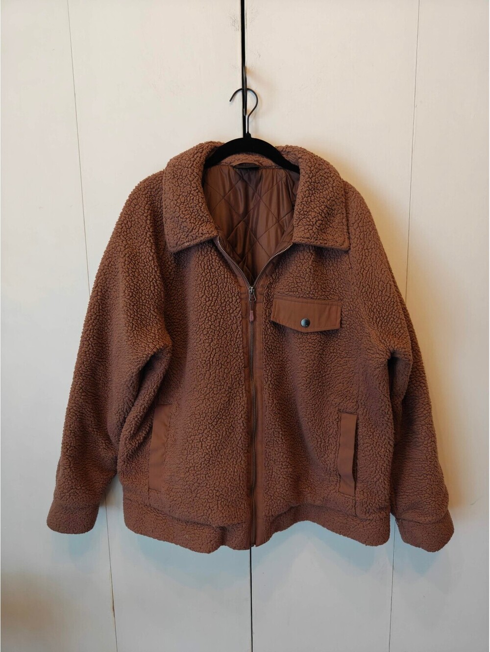 32 Degrees | Tan Sherpa Zip Jacket | Size XXL